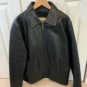 All leather jacket from Wilsons